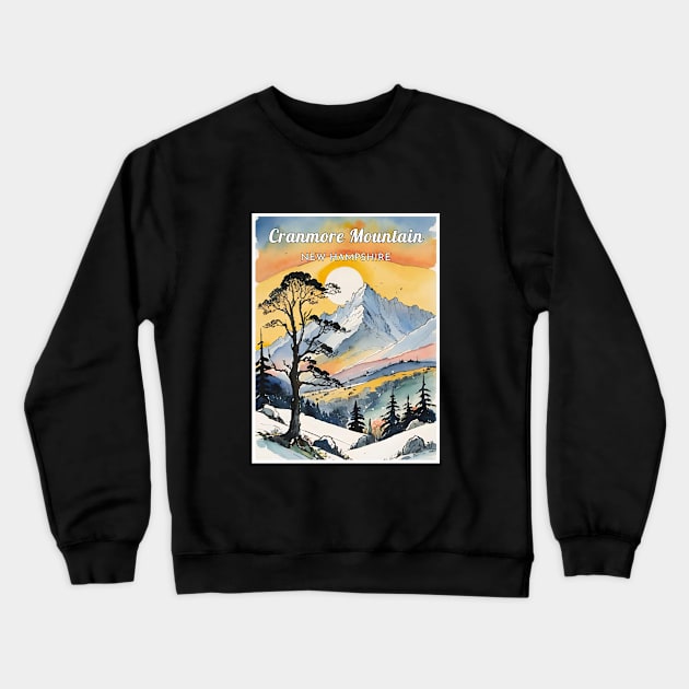 Cranmore Mountain ski New Hampshire Crewneck Sweatshirt by UbunTo